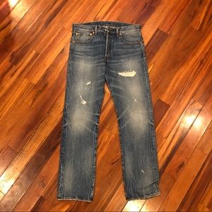 Levi’s 501 Slim Jeans - distressed